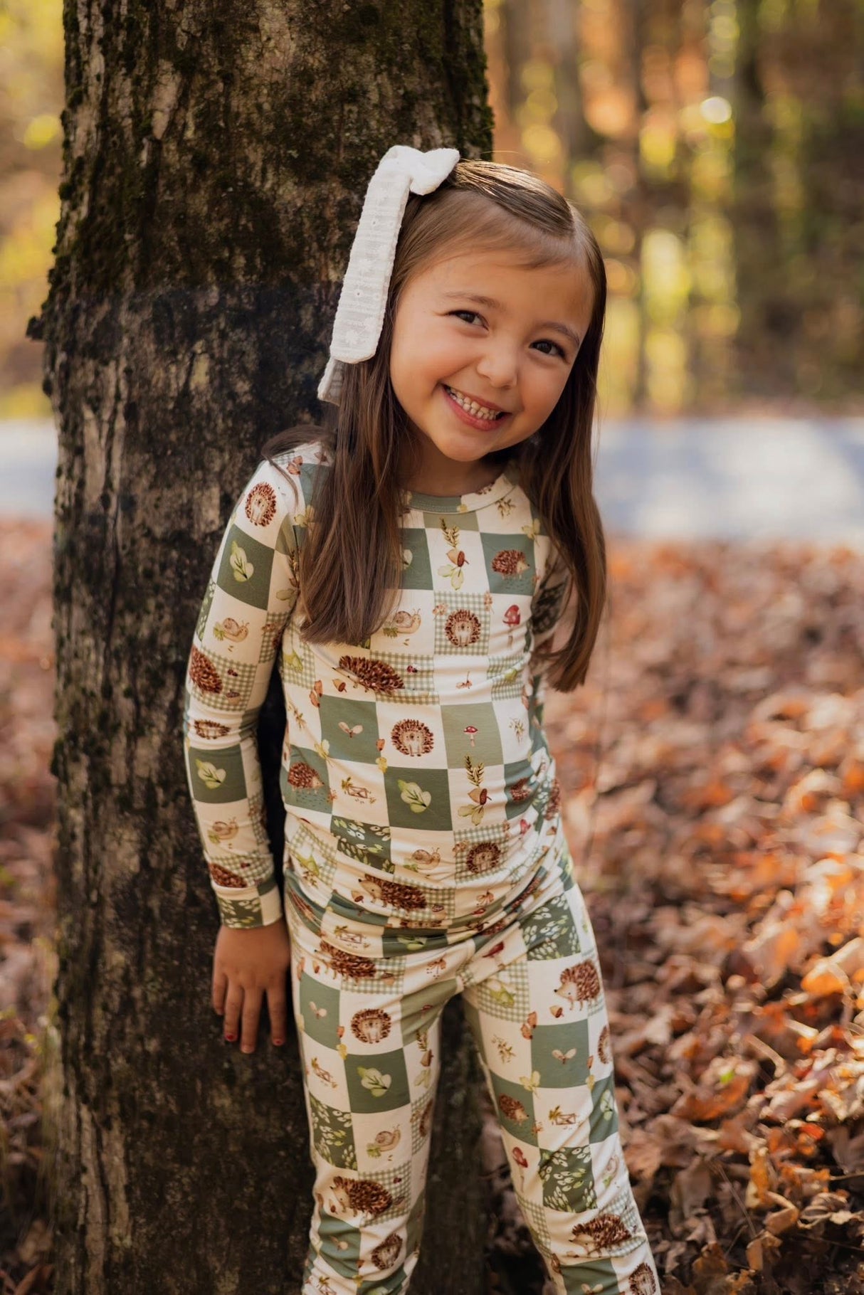 Pijama de bambú de 2 piezas Harvest Hedgehogs