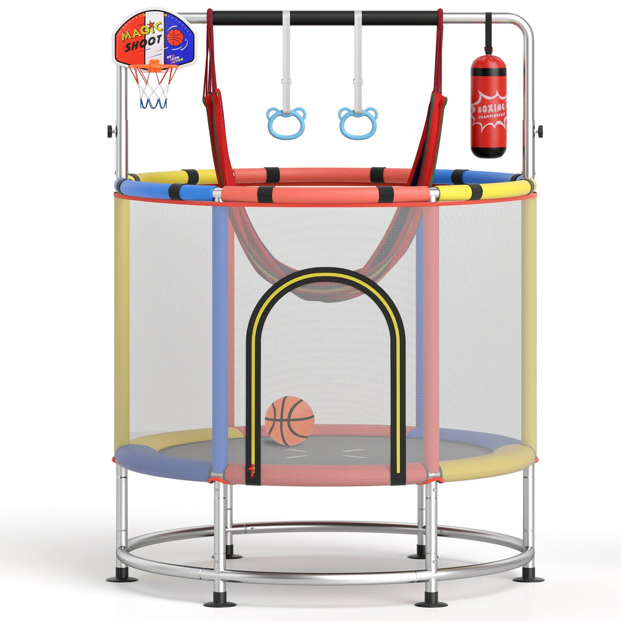 Trampolín infantil de 55" regalo para niños y niñas de 3 a 6 años