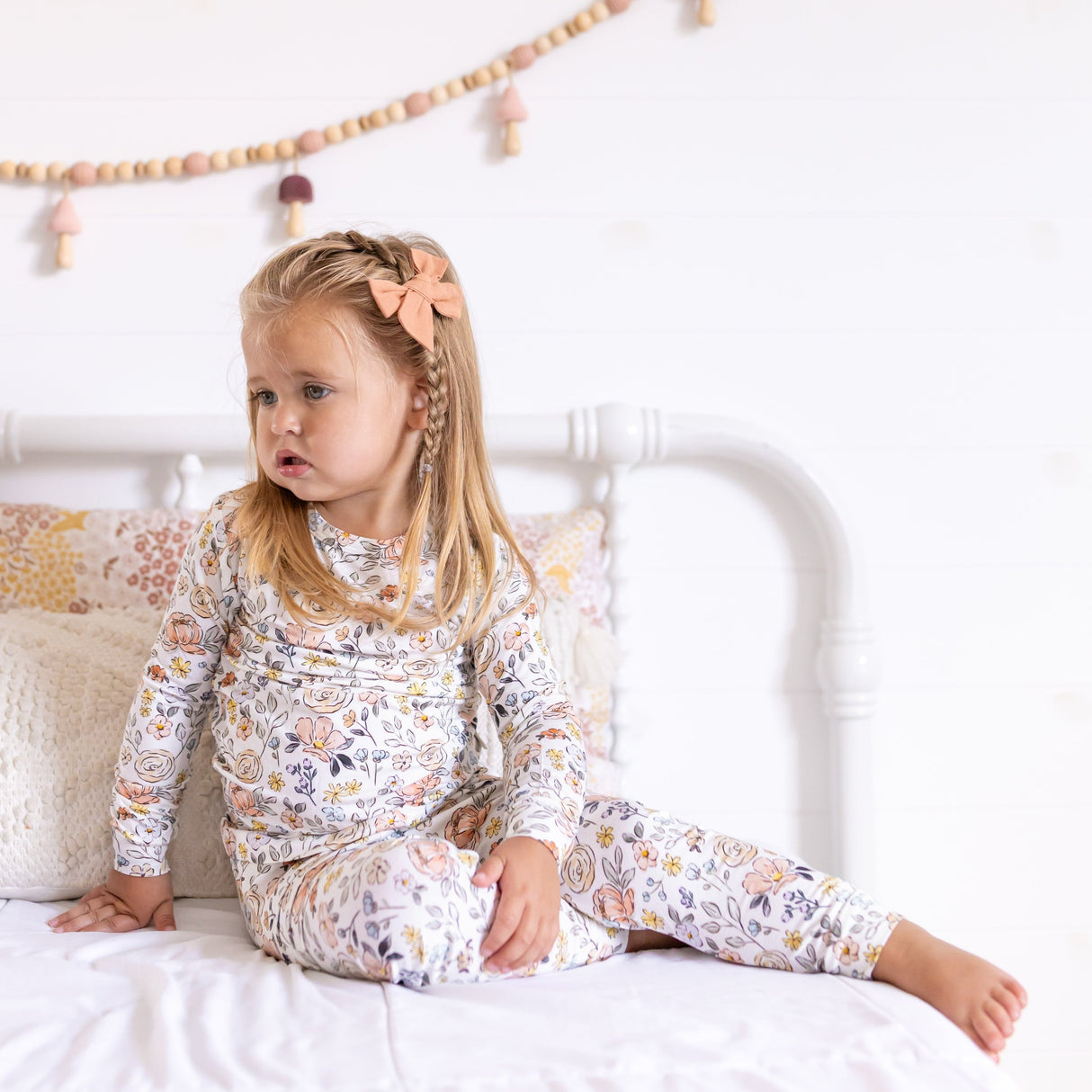 Pijama de modal Pastel Petals de 2 piezas