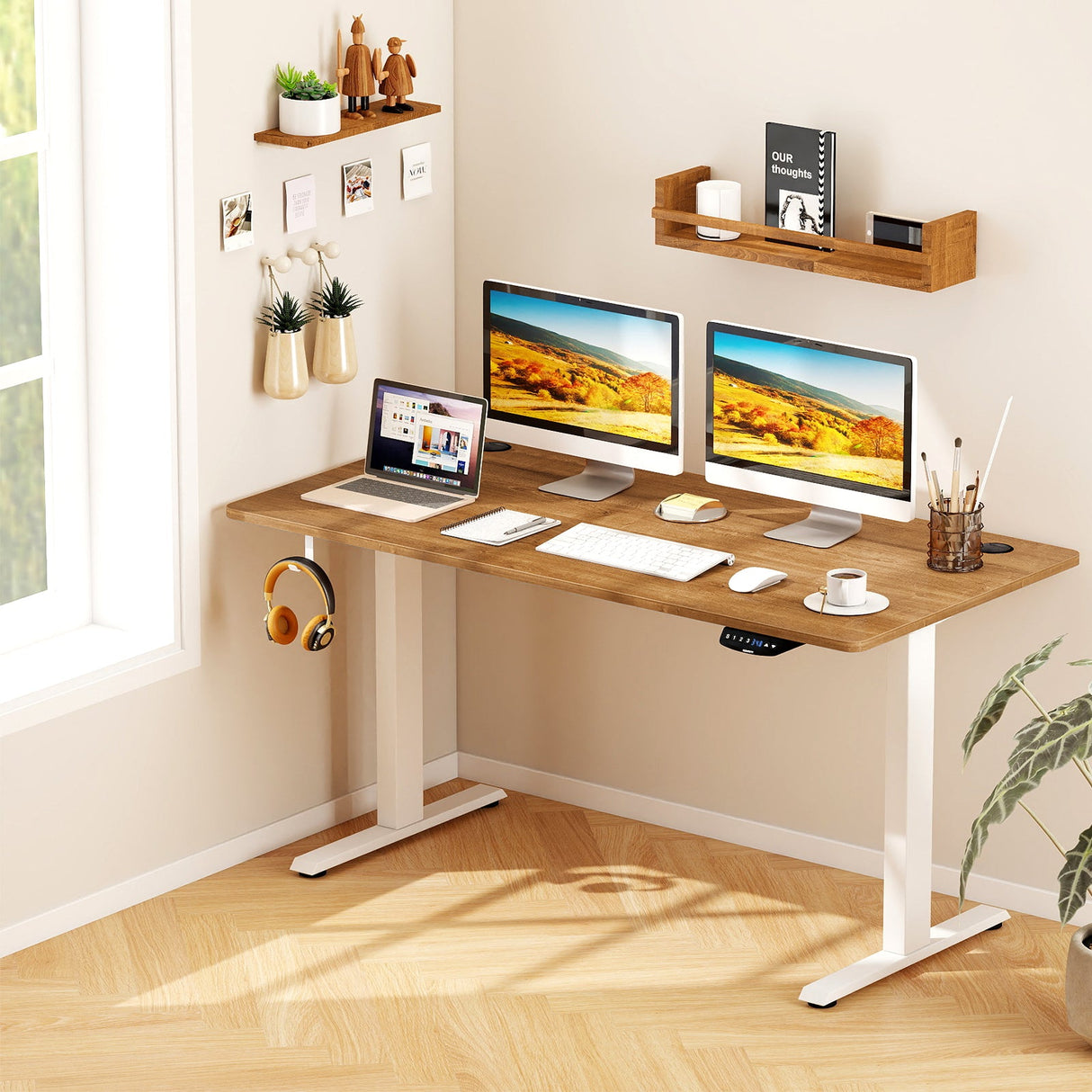 Tablero universal de 58 pulgadas x 28 pulgadas para estructura de escritorio estándar y de pie