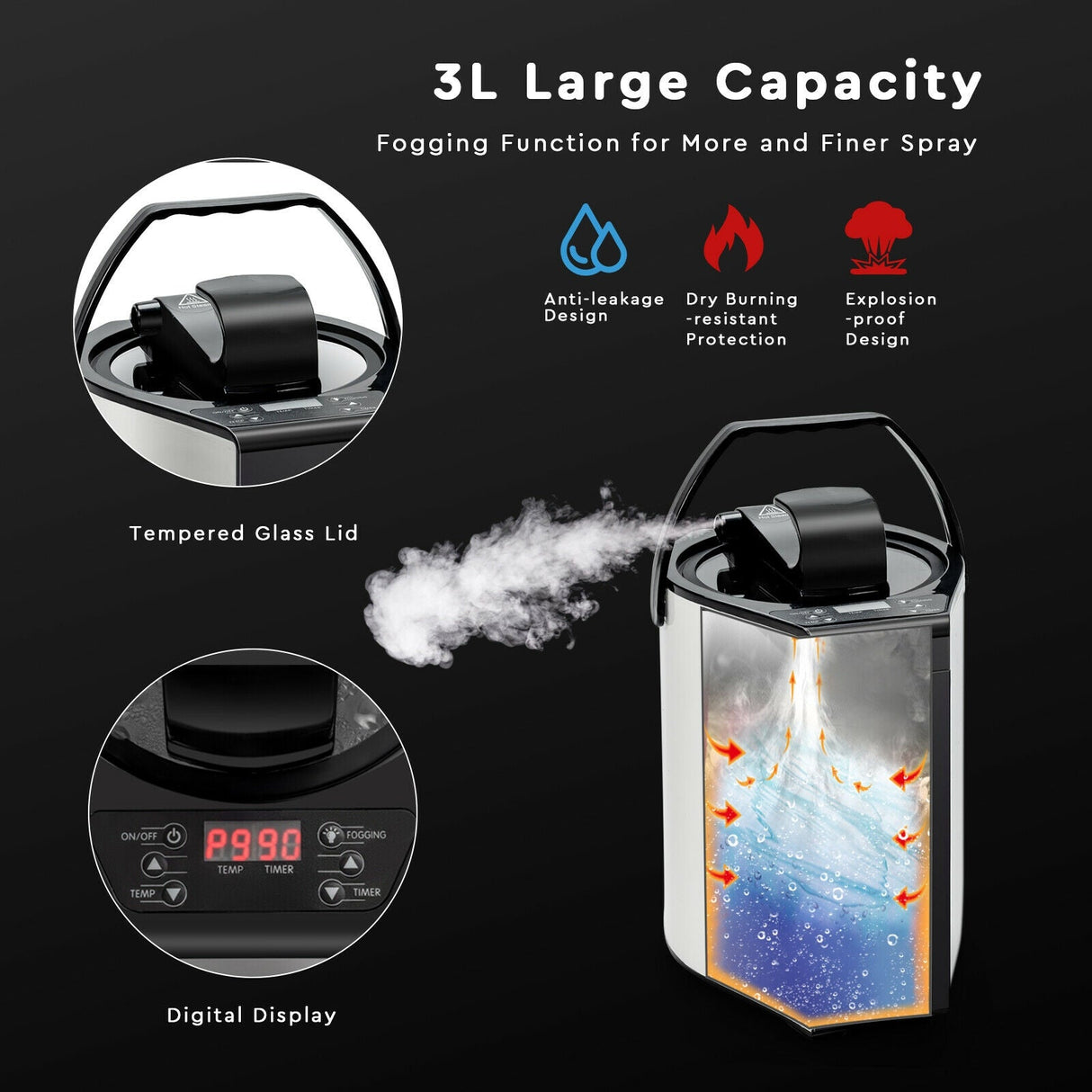 Sauna de vapor personal portátil con silla de vapor - Café
