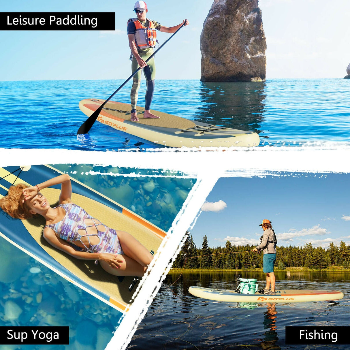 Tabla de paddle surf inflable con mochila, remo de aluminio y bomba manual