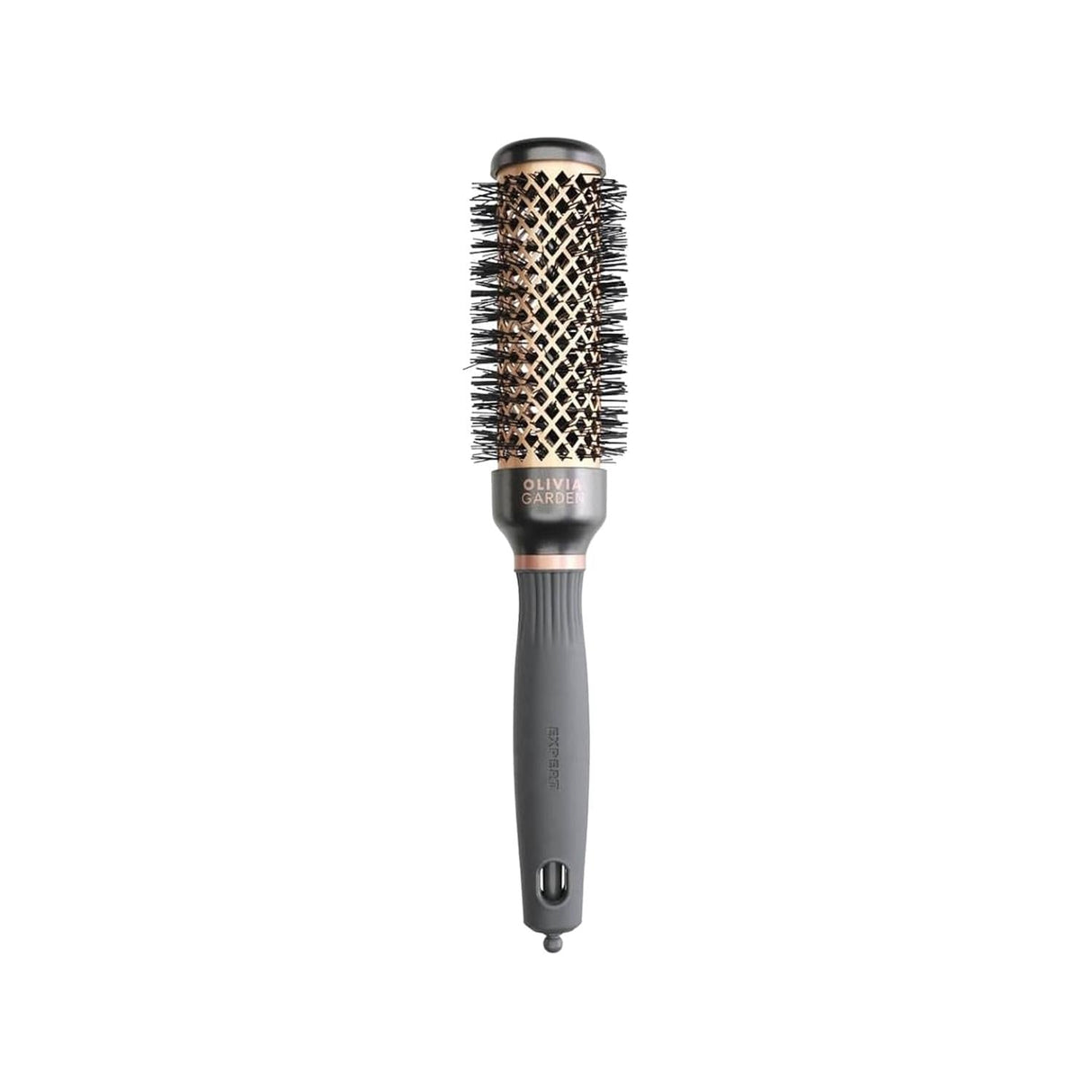 Olivia Garden Expert Blowout Heat Nylgard Bristle Hair Brush - 35mm Professional Blow-Drying Tool for Salon-Quality Results