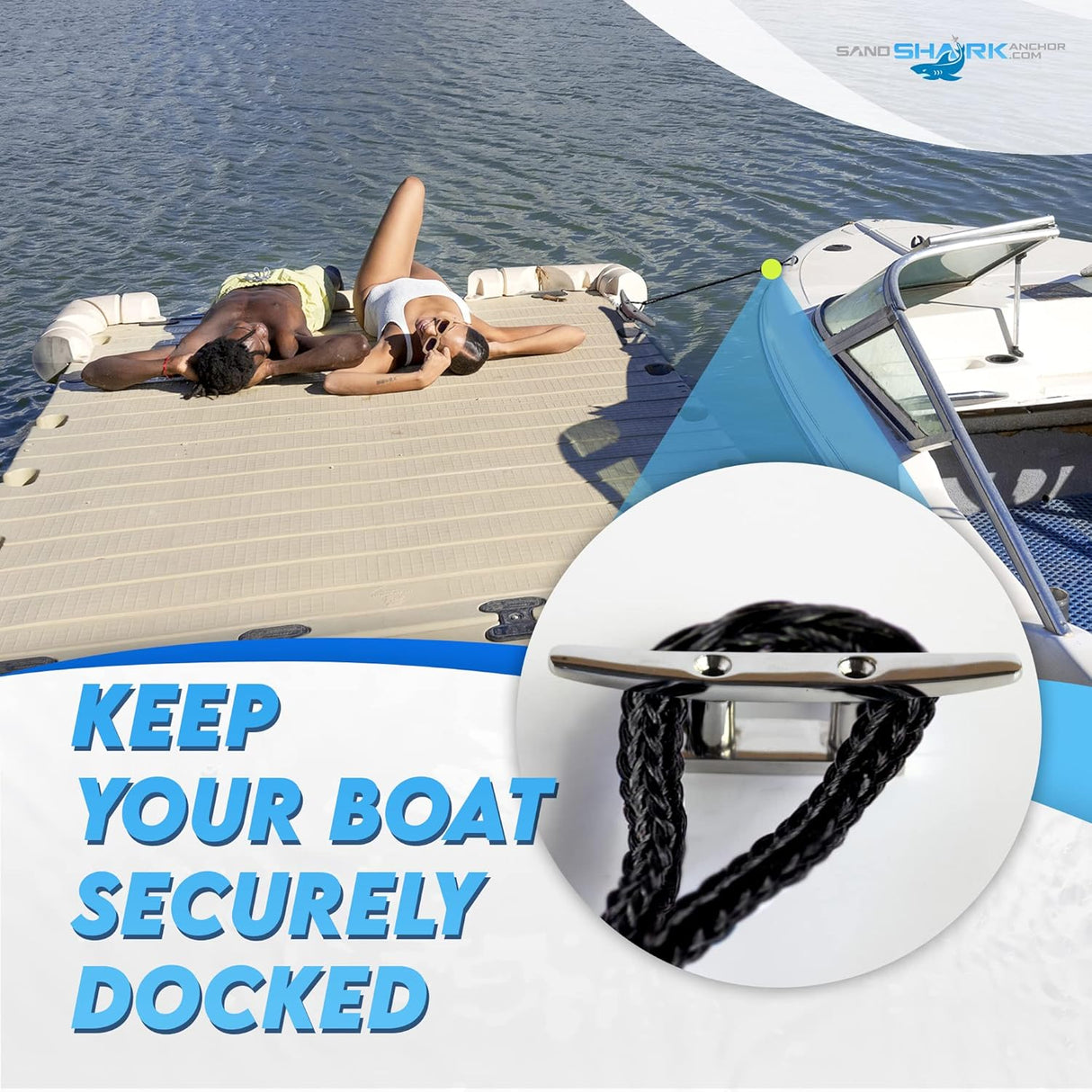 6-9 ft Bungee Dock Line - The Ultimate Docking Solution for Your Watercraft