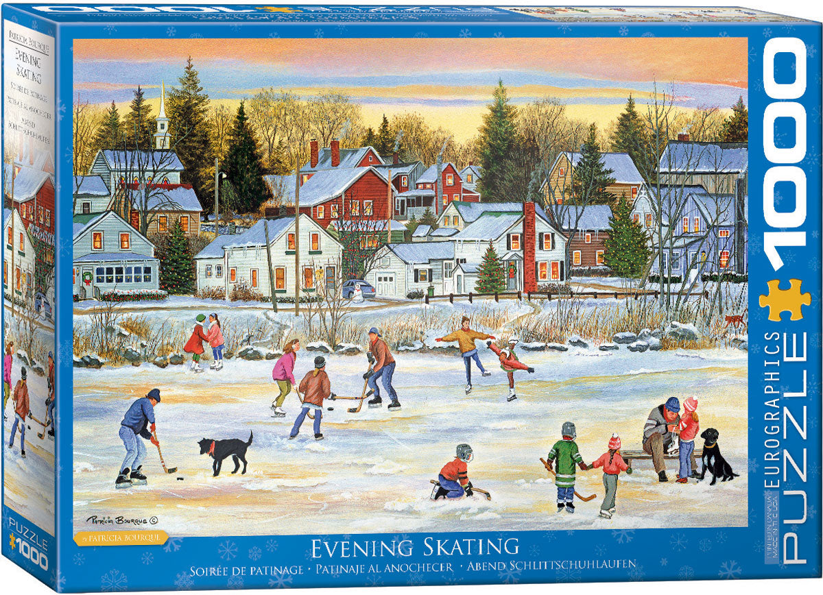 Puzzle: Winter Wonderland - Evening Skating