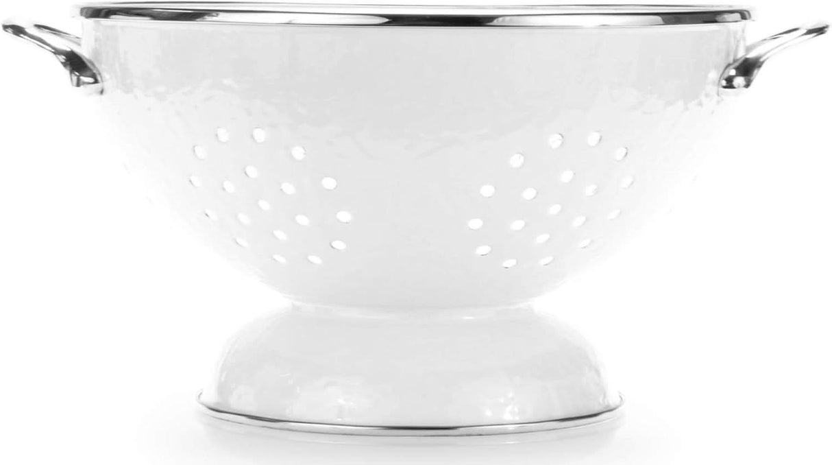 Golden Rabbit Enamelware Large Colander 5 QUART