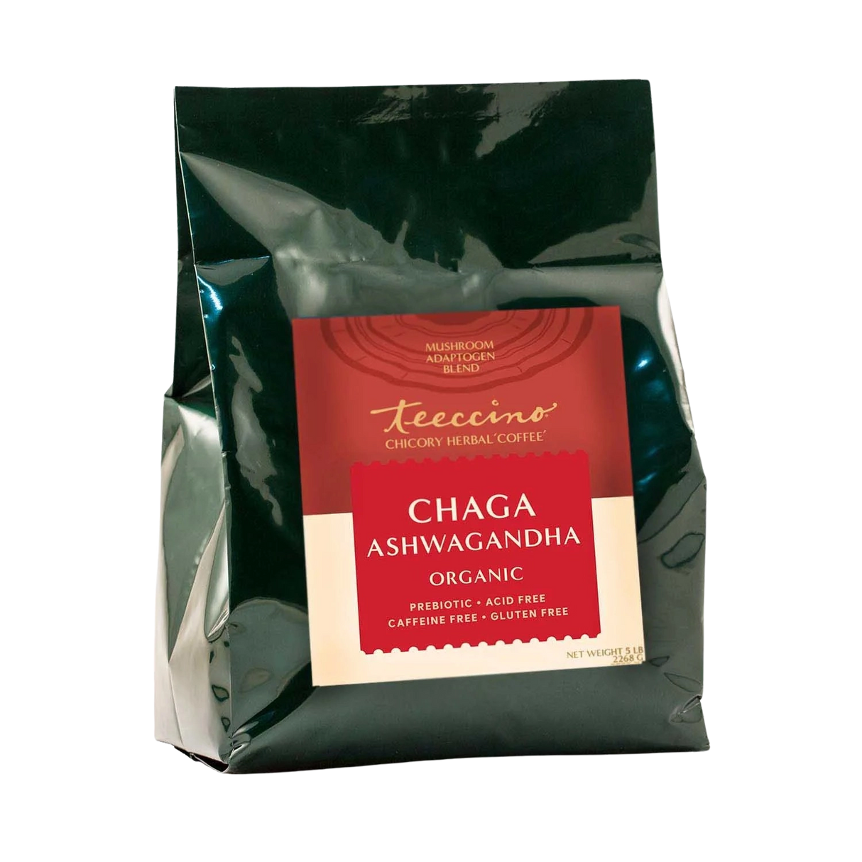Café herbal con champiñones Chaga, Ashwagandha y crema Butterscotch