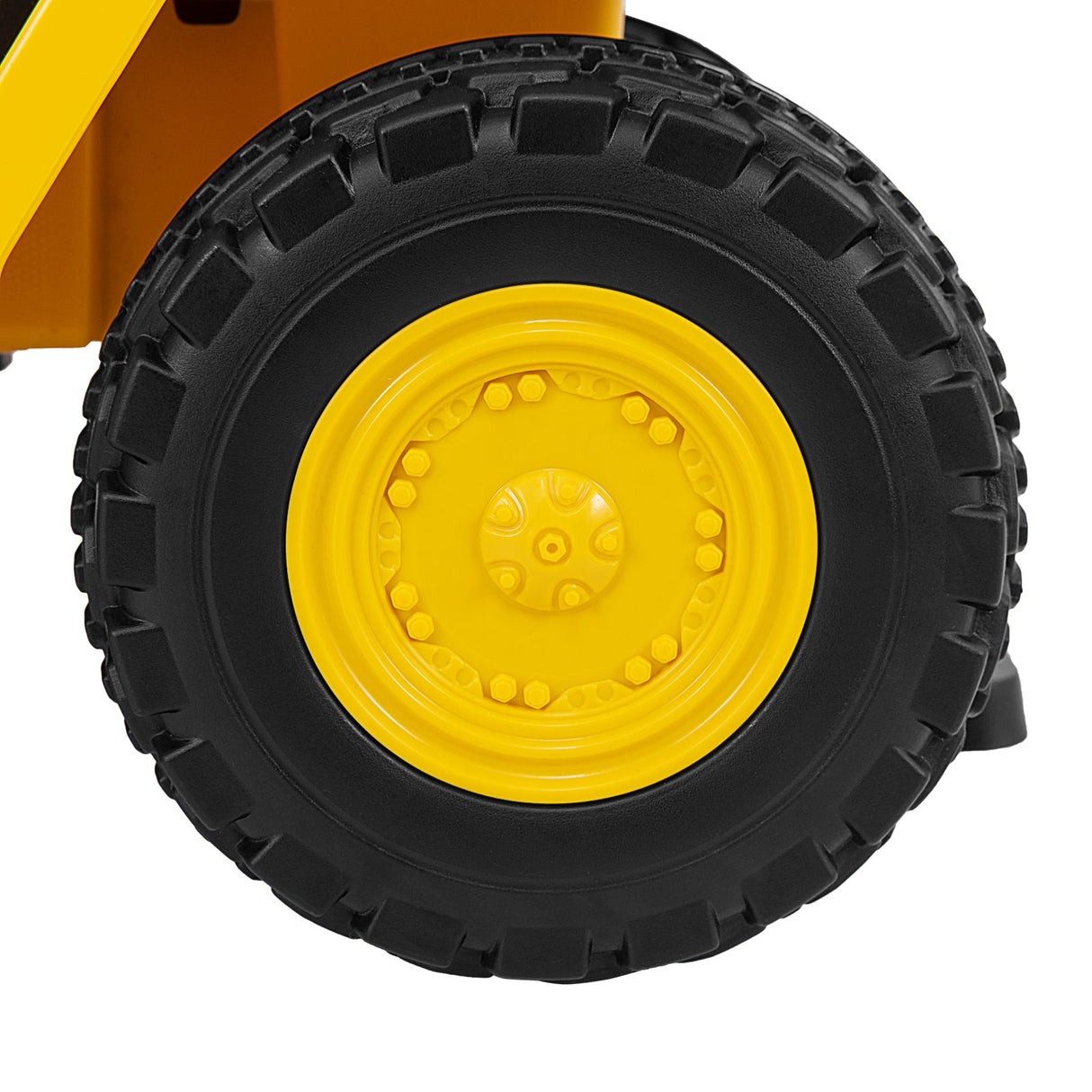 Vehículo de construcción Caterpillar eléctrico con licencia de 6V y arranque con un botón - Amarillo