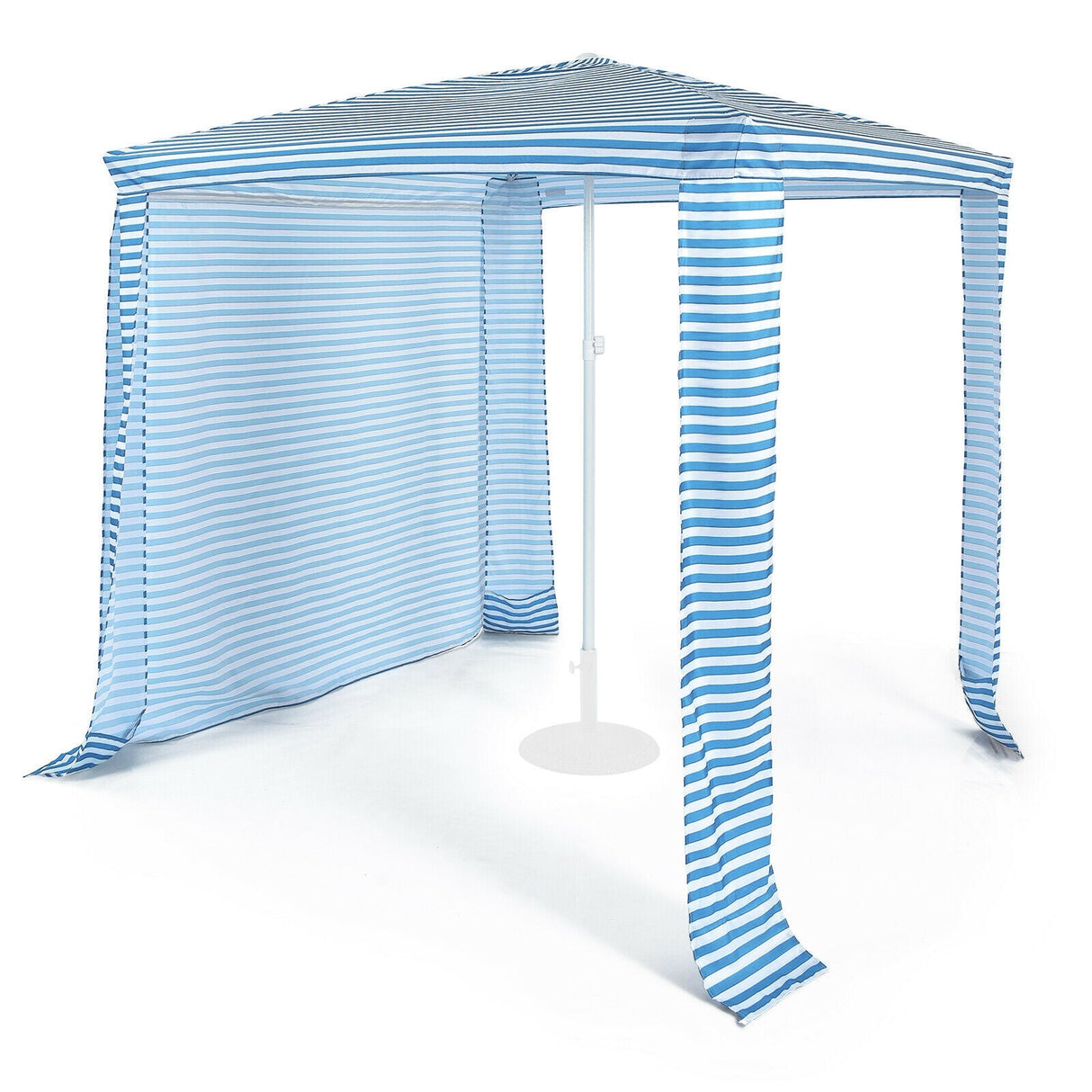 Cenador de playa plegable de 6.6 x 6.6 pies, fácil de montar, con bolsa de transporte