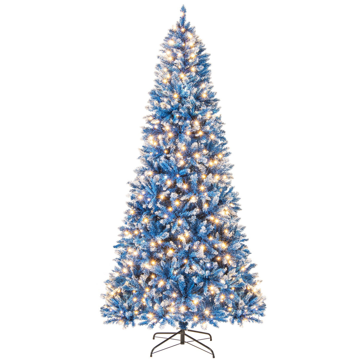 Árbol de Navidad artificial de 6/7/8/9 pies con 767 puntas de ramas nevadas