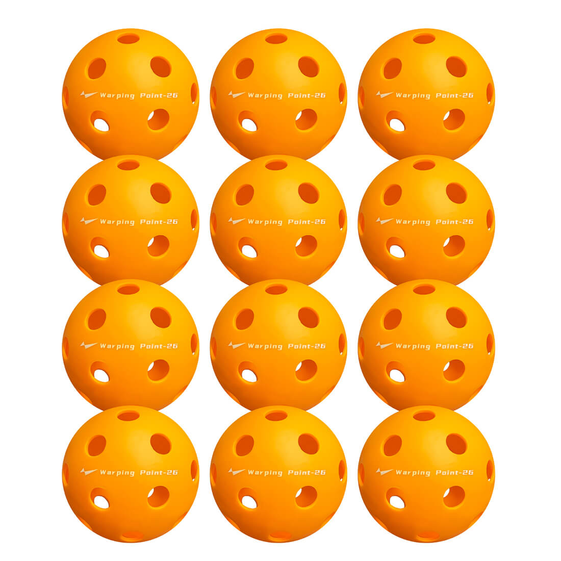 Pelotas de pickleball para práctica en interiores - Naranja
