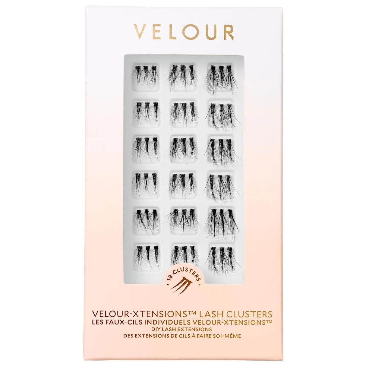 Velour-Xtensions False Lash Clusters - Customizable, Vegan, Cruelty-Free Lashes