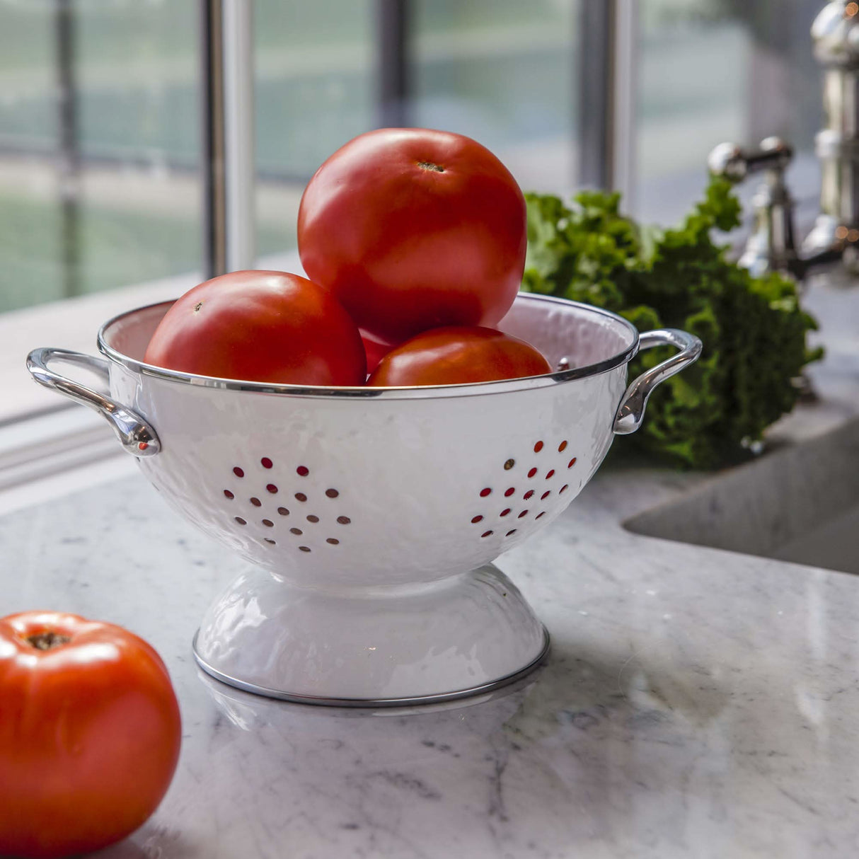Golden Rabbit Enamelware Petite Colander