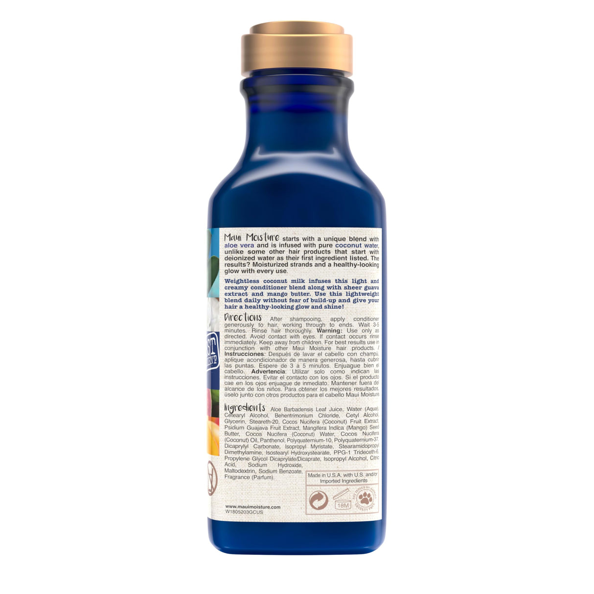 Maui Moisture Nourishing + Coconut Milk Hair Conditioner for Dry Hair - 13.01 fl oz