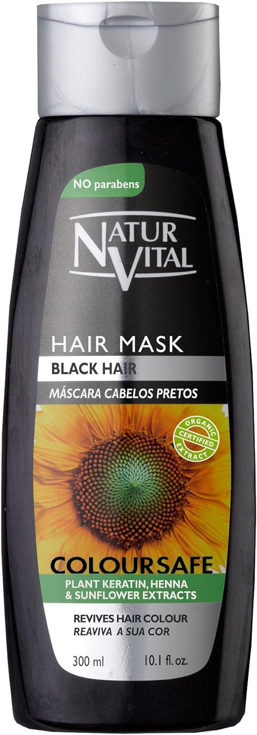 Natur Vital Color-safe Hair Mask- Black