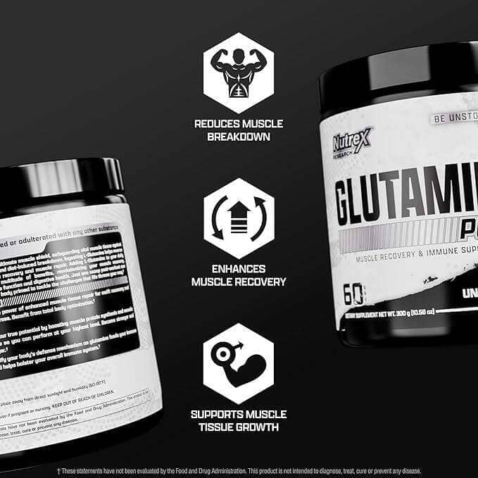 Nutrex Glutamina Pura, 60 Servicios