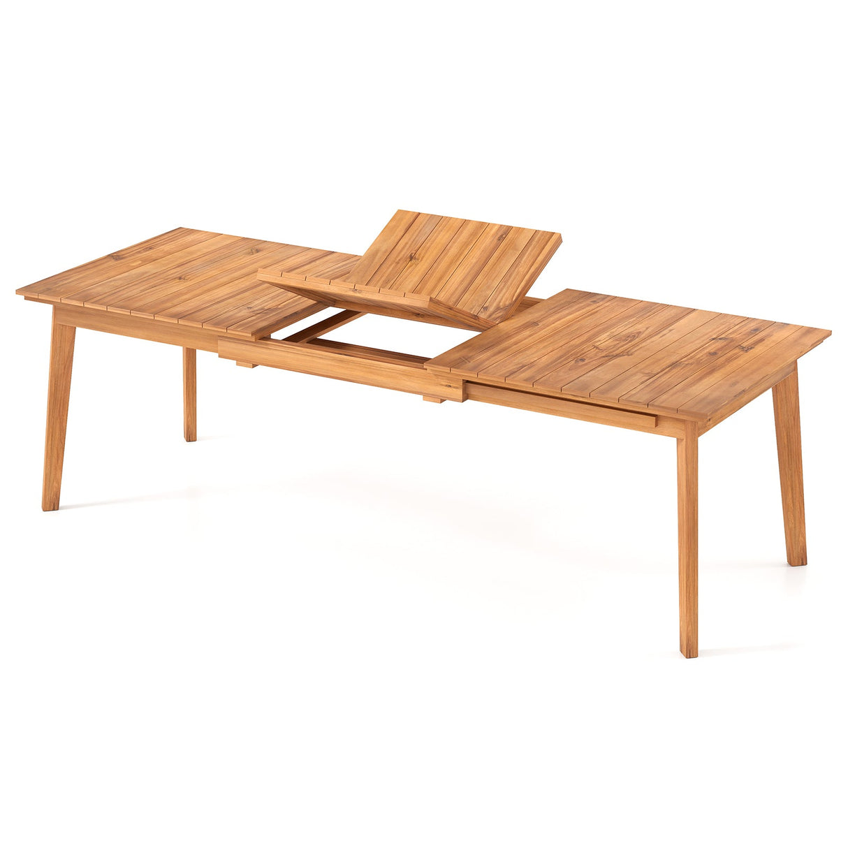 Mesa de comedor extensible de patio de 180-240 cm para 6-8 personas