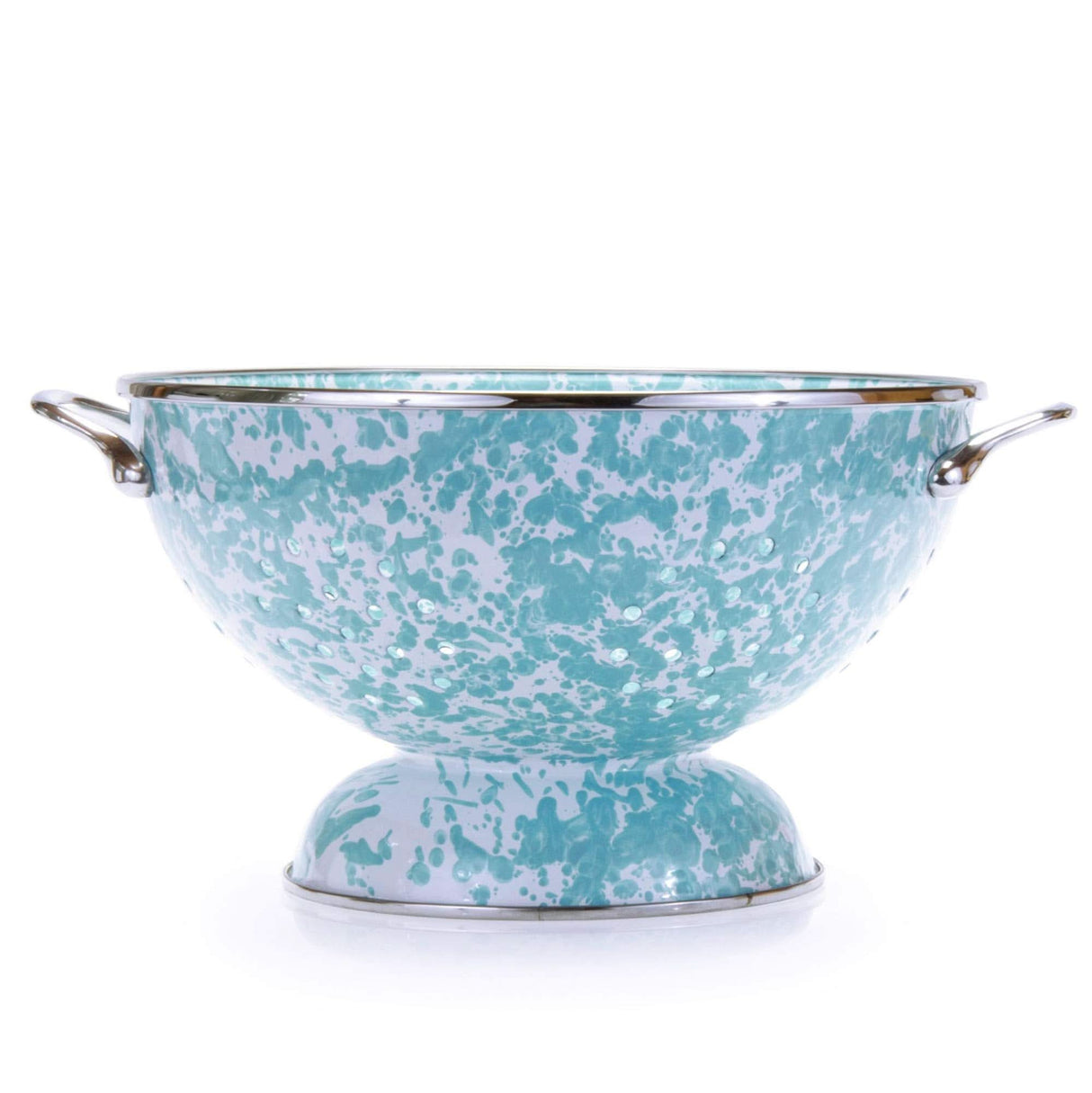 Golden Rabbit Enamelware Large Colander 5 QUART