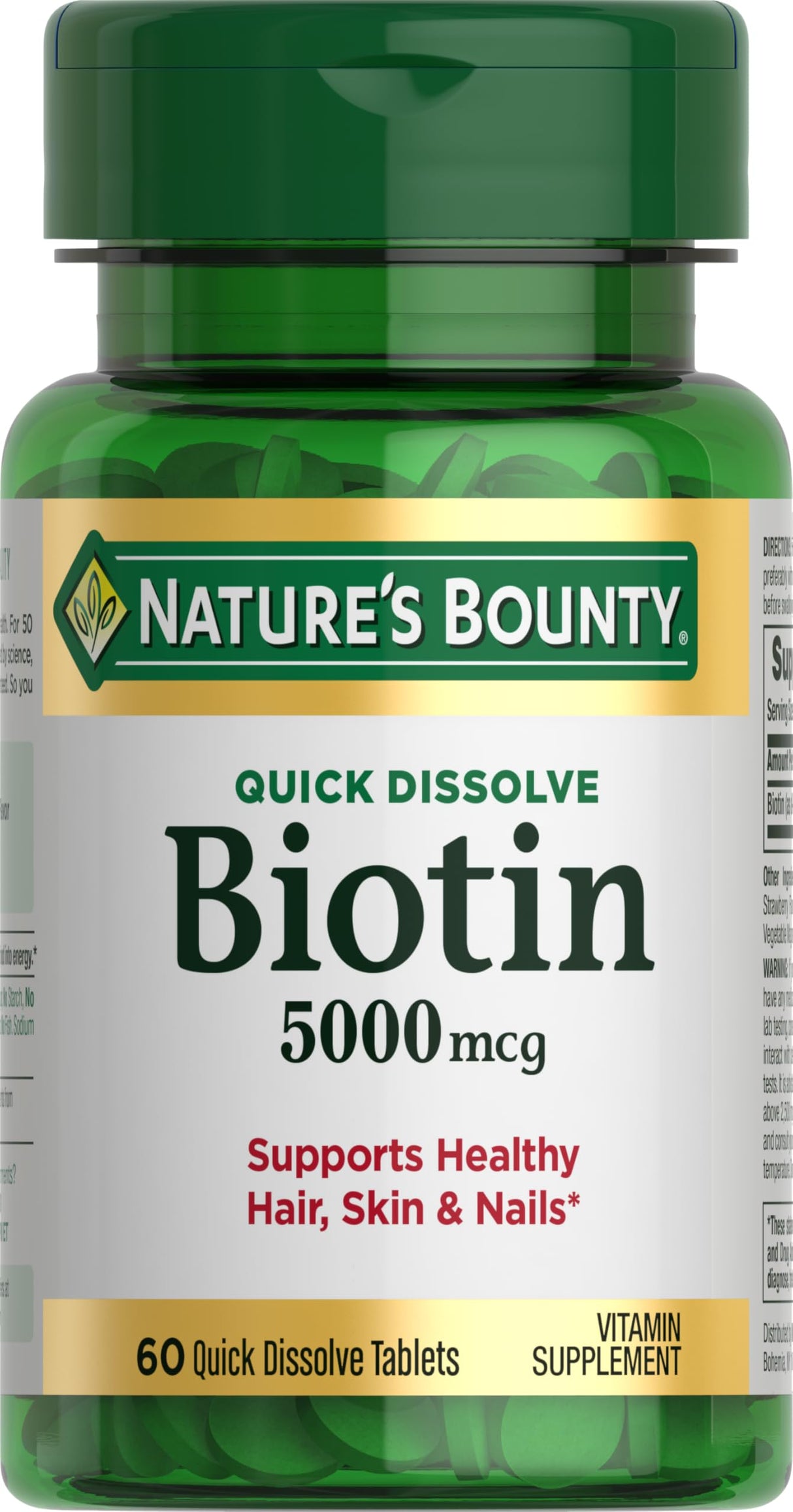 Nature's Bounty Biotin 2500 mcg 60 Tablet