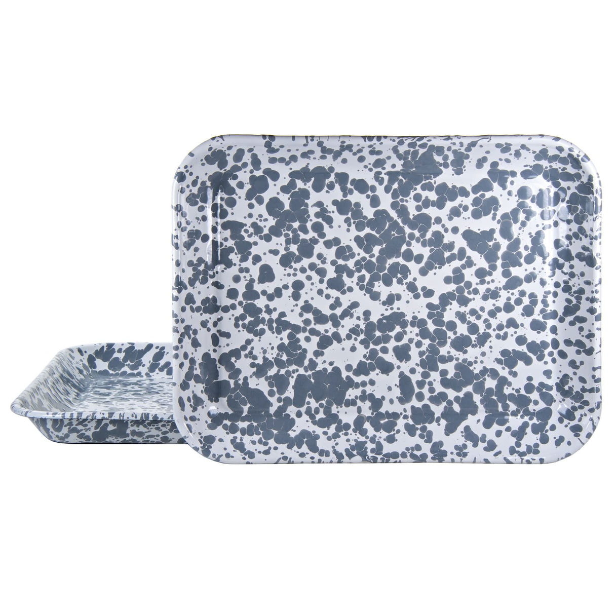 Golden Rabbit Enamelware Quarter Sheet Trays - Set of 2