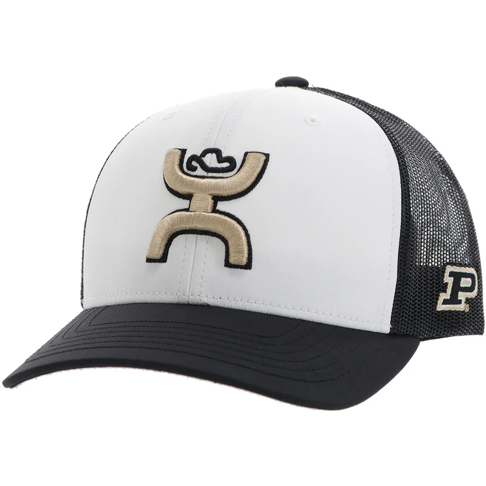 HOOey Purdue University (Black/White/ Gold) - Trucker Cap