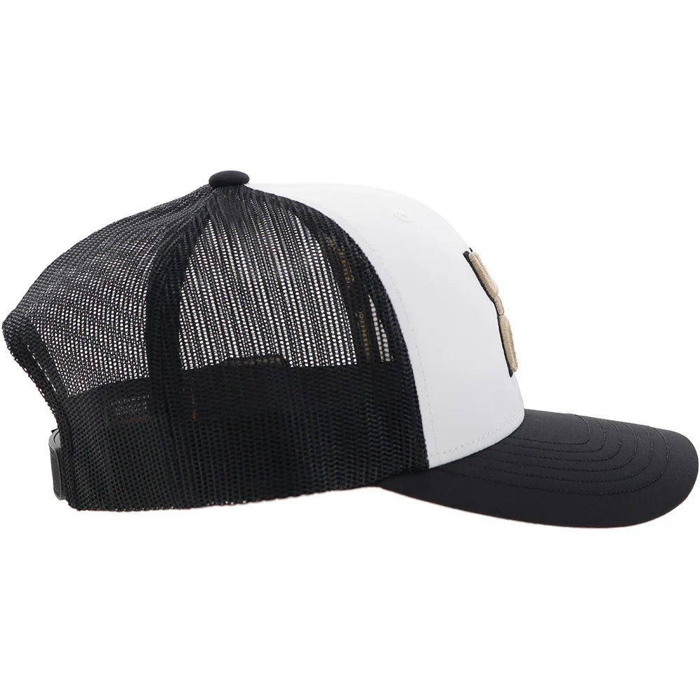 HOOey Purdue University (Black/White/ Gold) - Trucker Cap