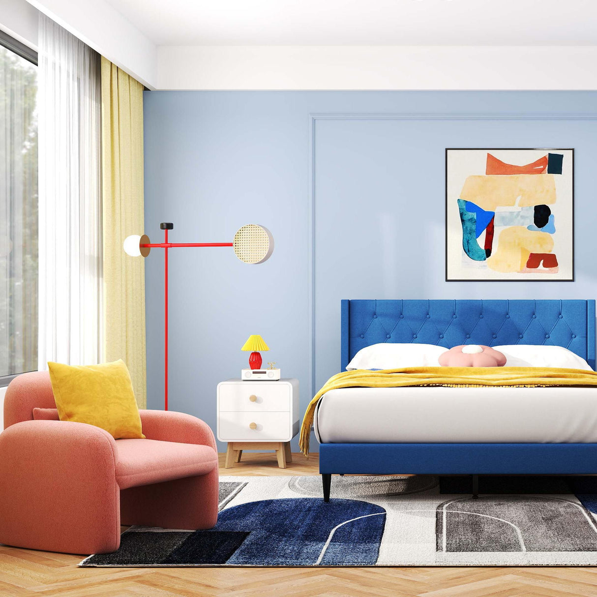 Juego de dormitorio de 3 piezas Modern Glam
