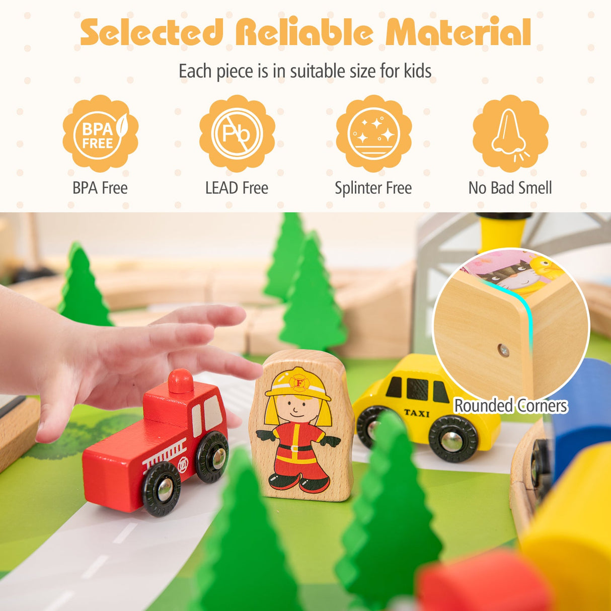 Set de juegos de tren de 78 piezas para niños a partir de 3 años