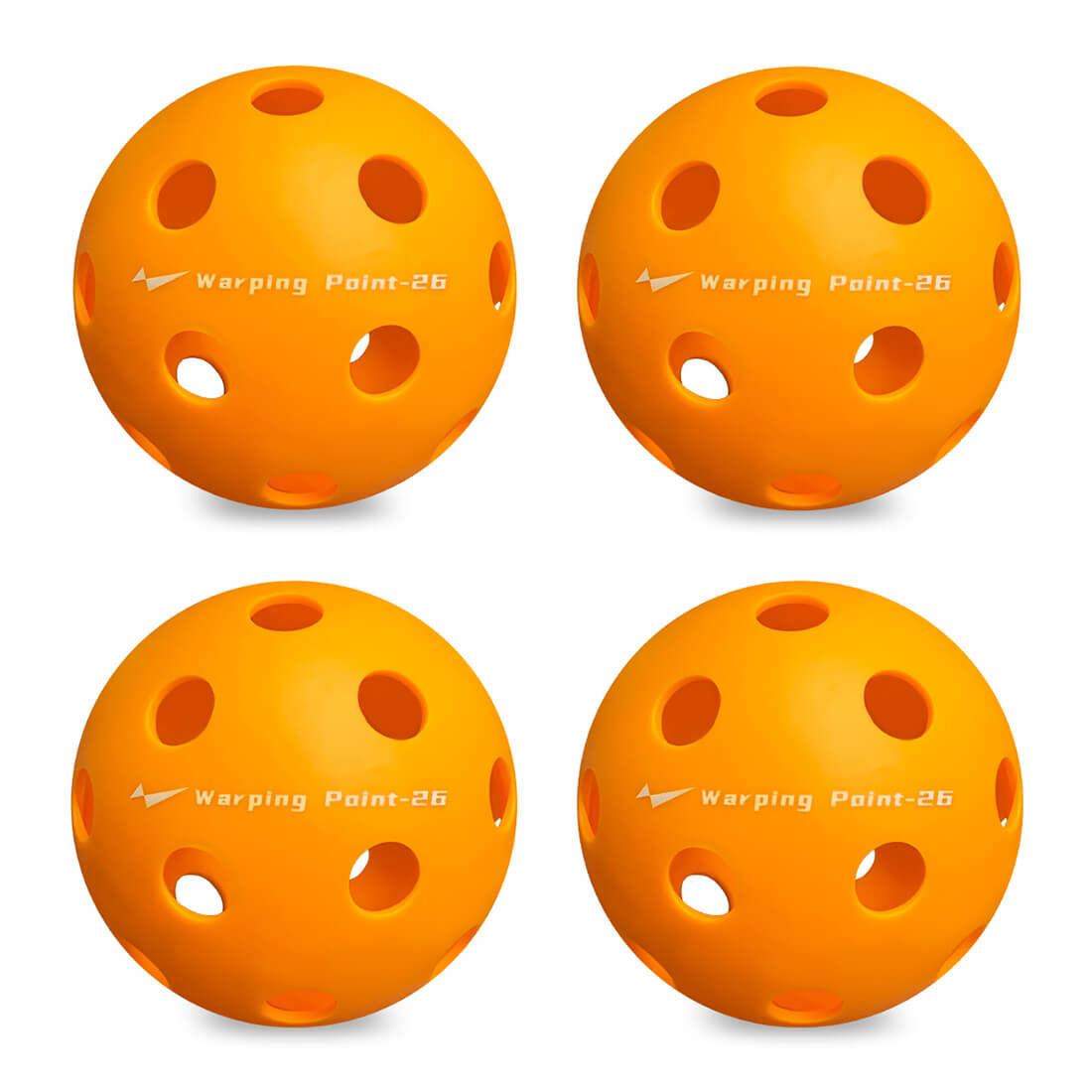 Pelotas de pickleball para práctica en interiores - Naranja