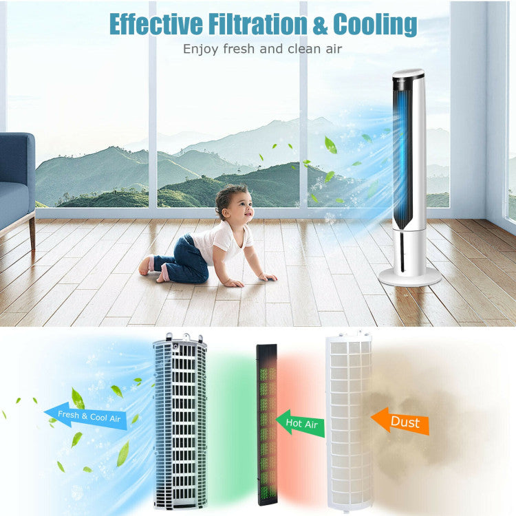 Ventilador de torre de 41" con 3 modos y velocidades