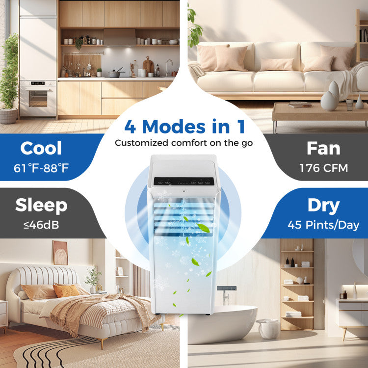 Acondicionador de aire portátil de 8000 BTU