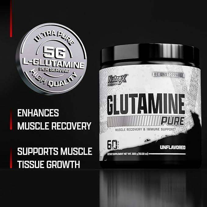 Nutrex Glutamina Pura, 60 Servicios