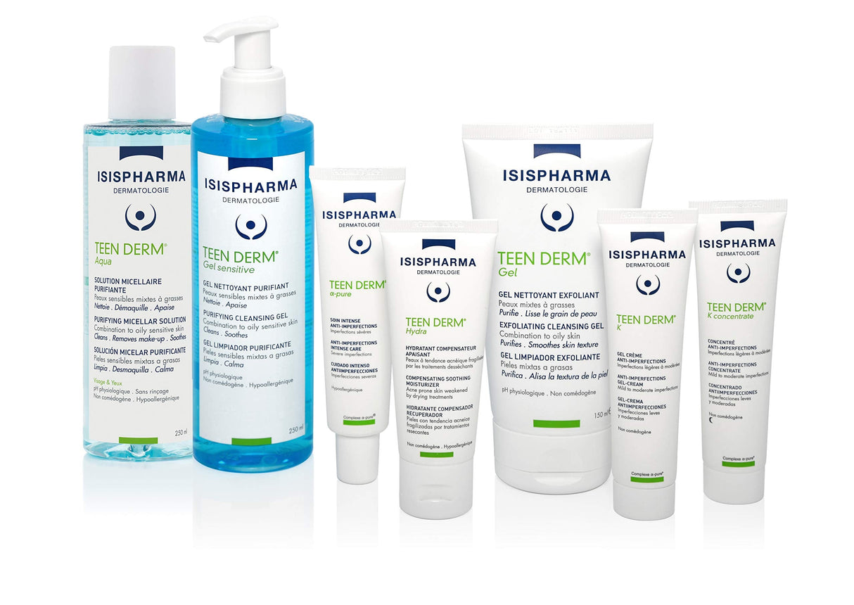 Isis Pharma Teen Derm A-Pure Purifying Gel-Cream for Teenage Skin with Salicylic Acid - 30ml