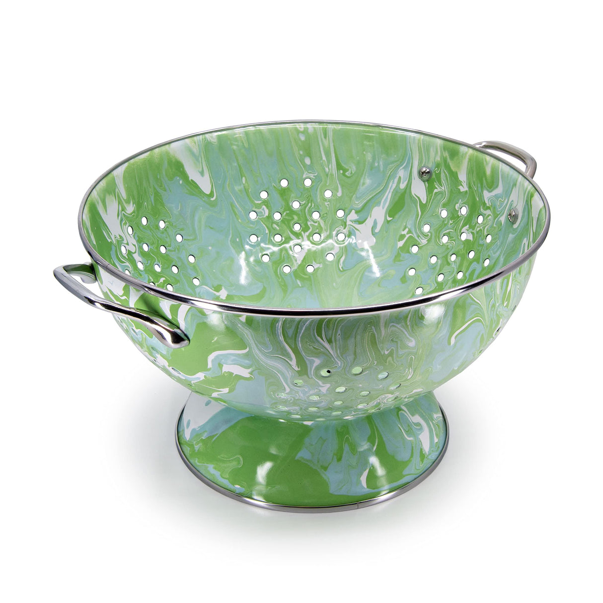Golden Rabbit Enamelware Large Colander 5 QUART