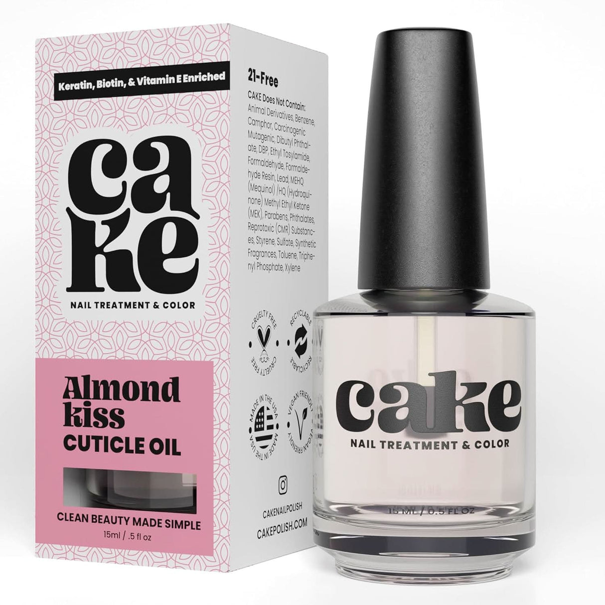 Cake Polish Almond Kiss Cuticle Oil