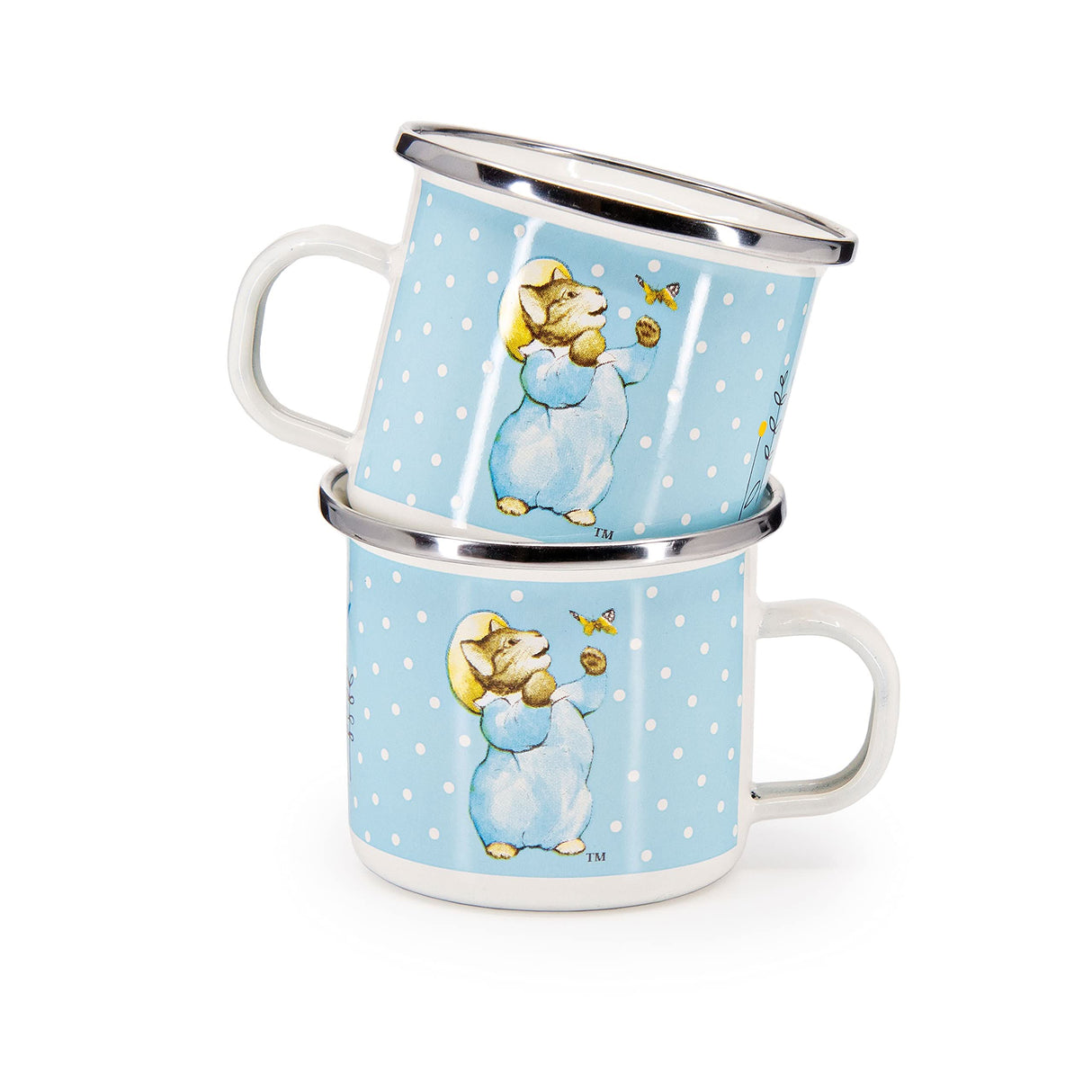 Golden Rabbit Enamelware 3-piece Child Dinner Sets