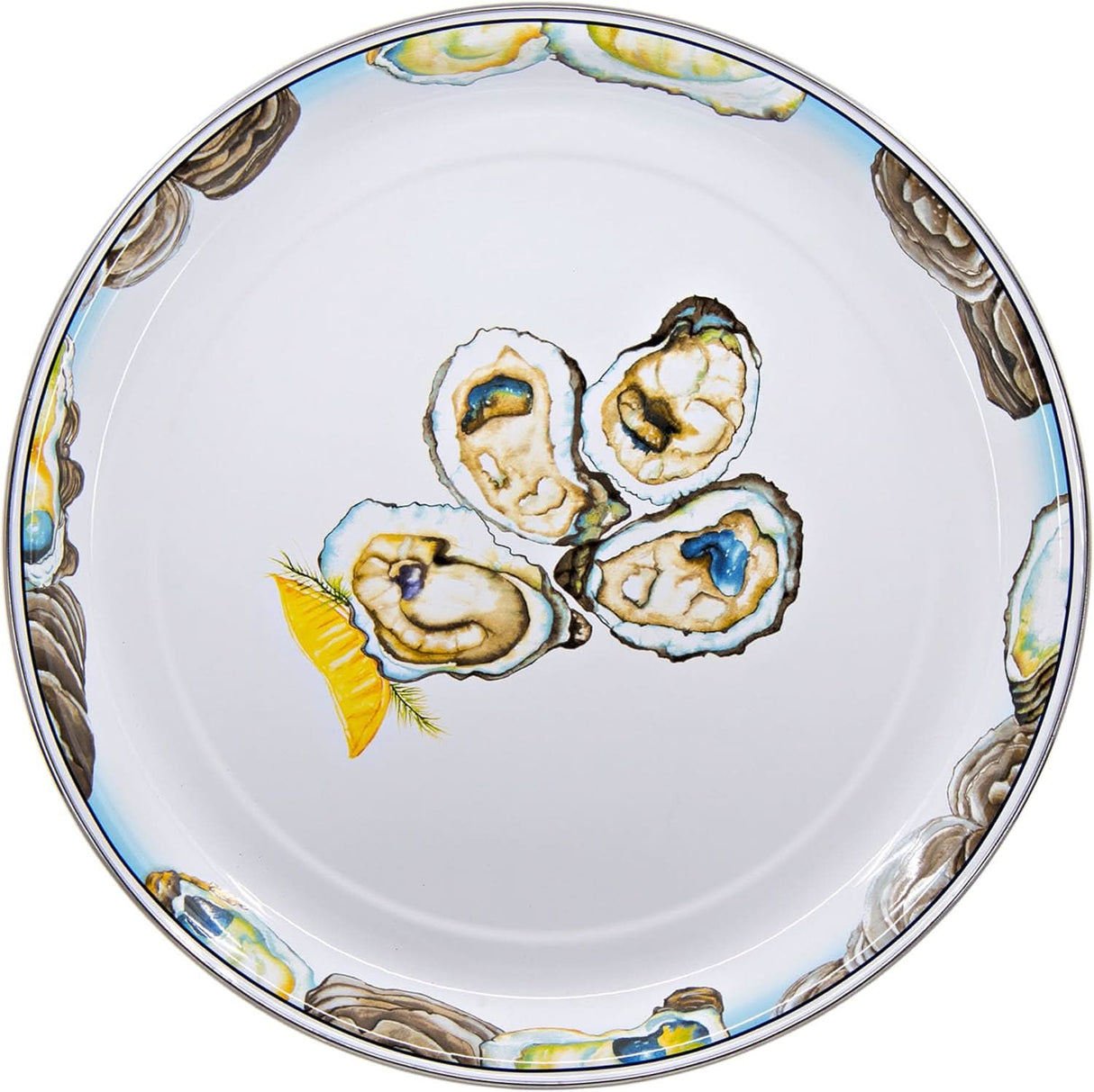 Golden Rabbit Enamelware Medium Tray