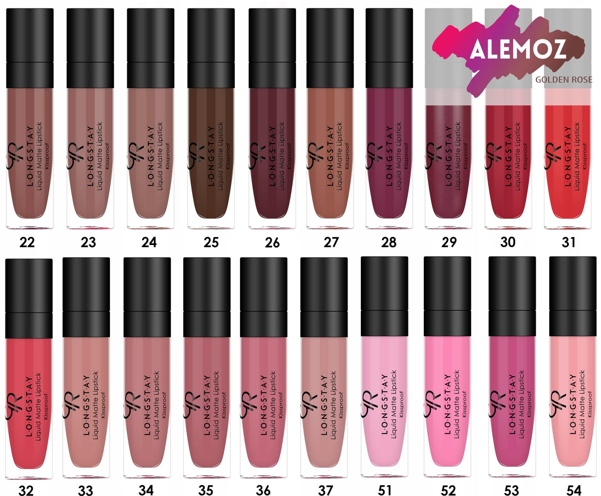 Golden Rose Matte Lipkit Rose Taupe - Long-Lasting Liquid Matte Lipstick & Lipliner Set