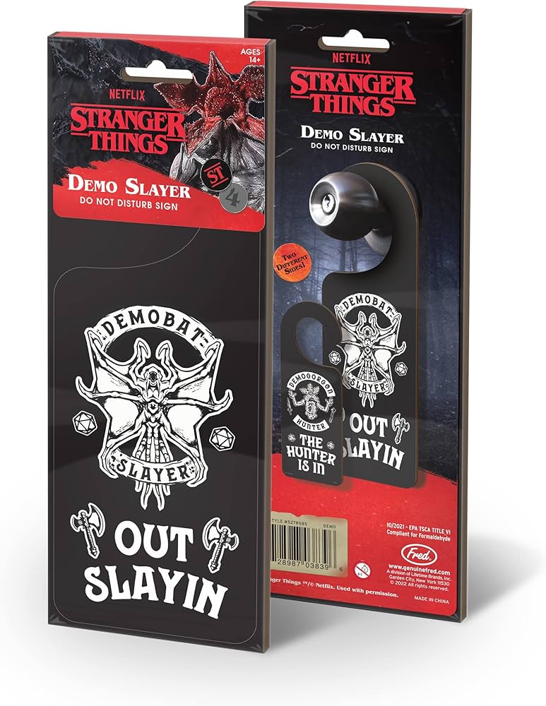 Stranger Things: Do Not Disturb Sign - Demo Bat Slayer
