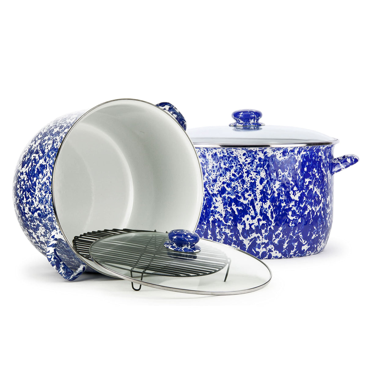 Golden Rabbit Enamelware 18 qt Stock Pot