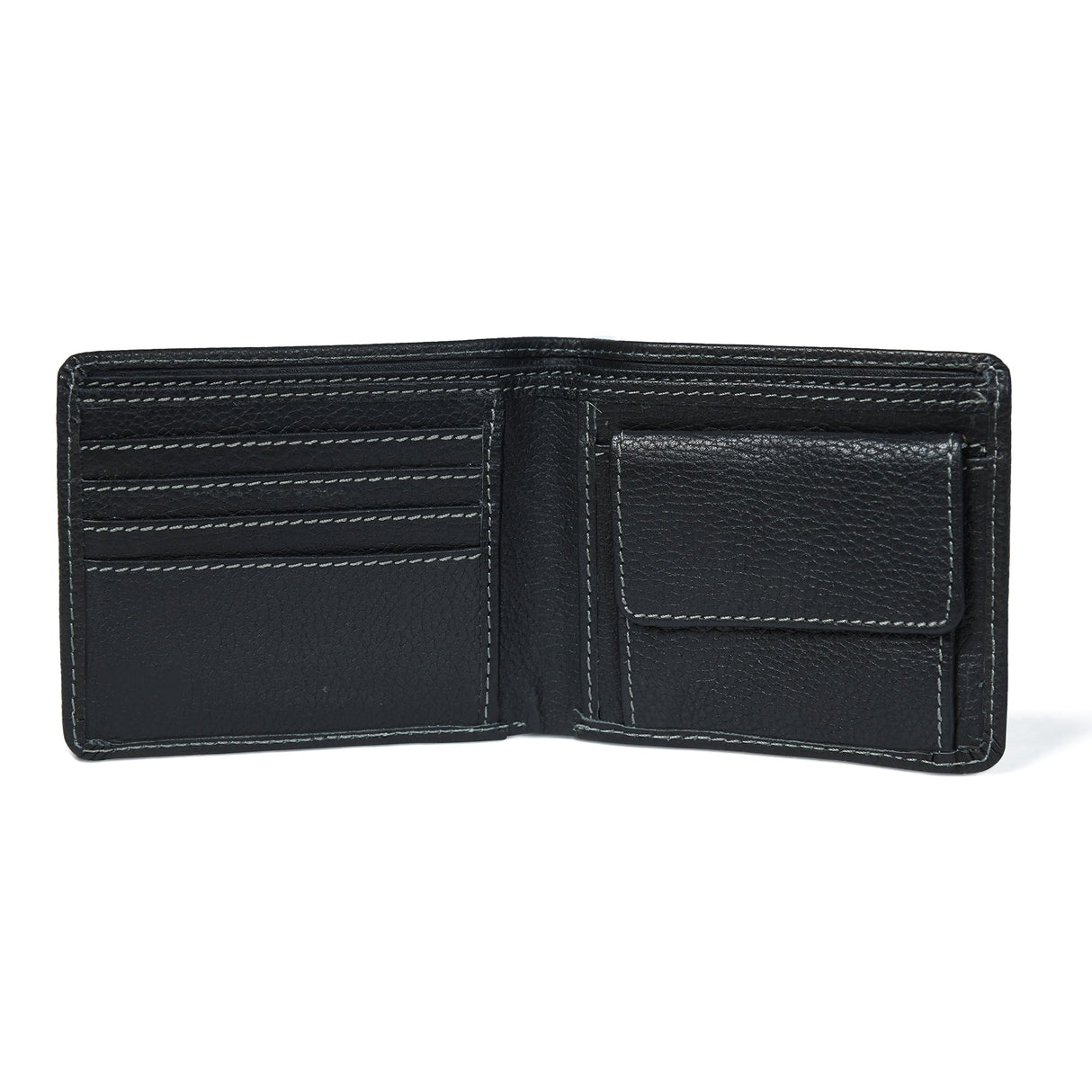 Billetera clásica de cuero negro