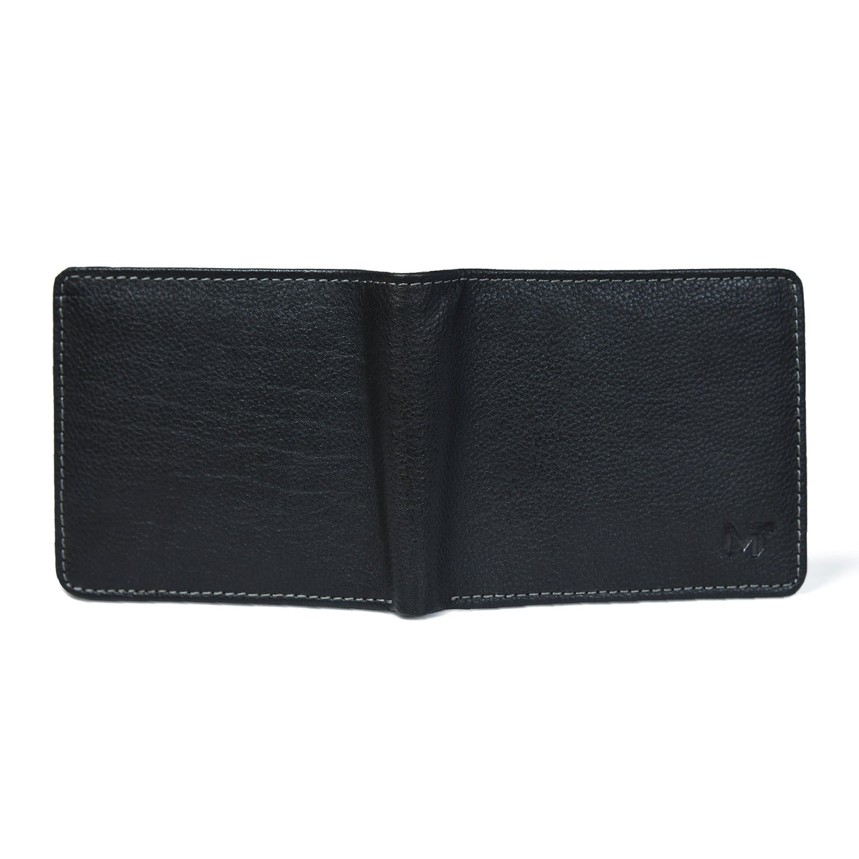 Billetera clásica de cuero negro