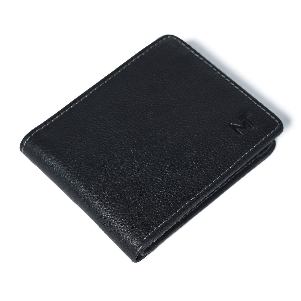 Billetera clásica de cuero negro