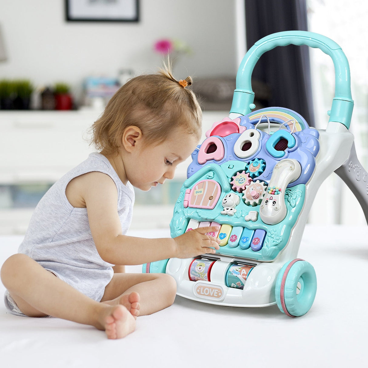 Andador de aprendizaje Baby Sit-to-Stand Juguete musical para niños pequeños