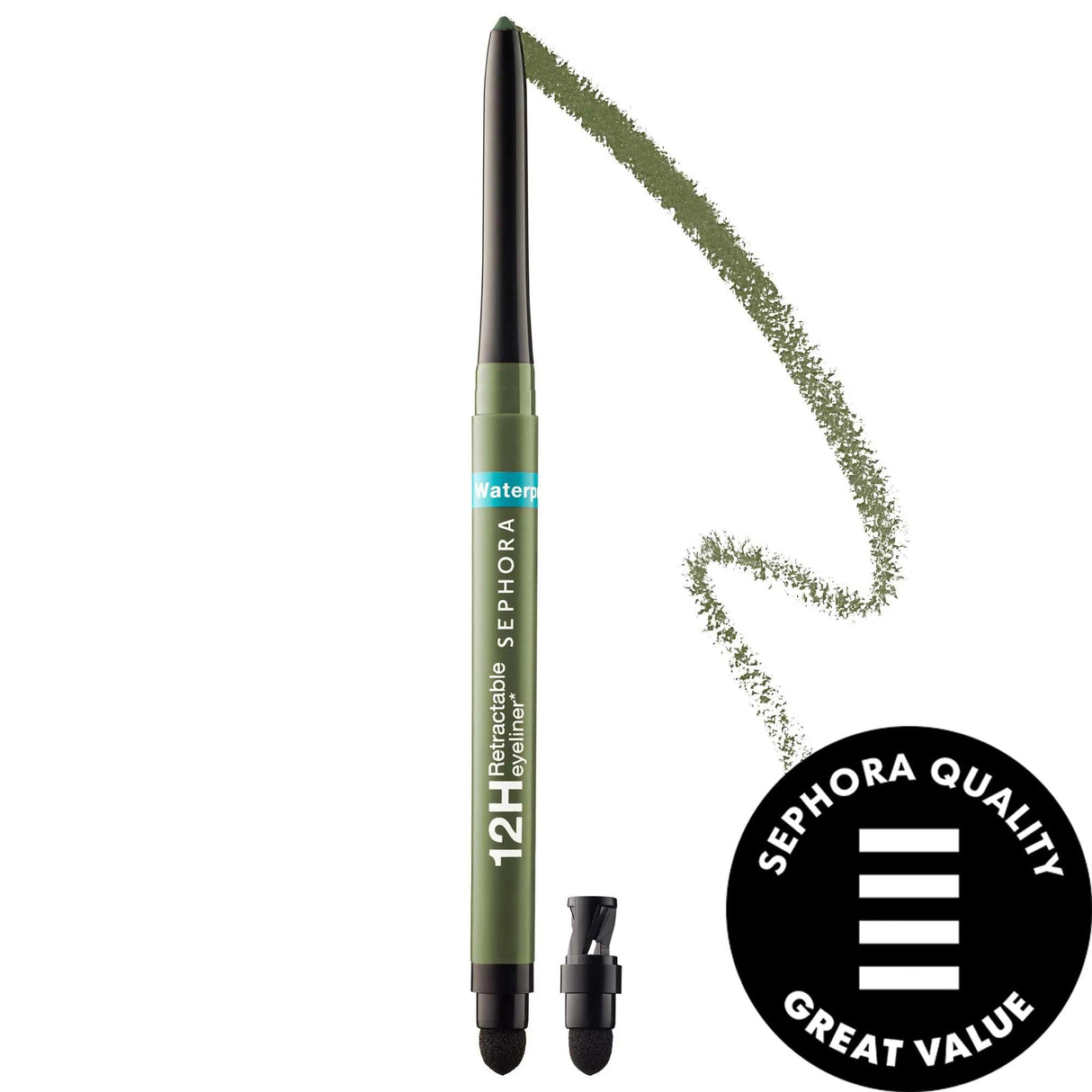 Waterproof 12HR: Creamy, Smudge-Proof Eyeliner Pencil - Long Lasting Definition & Intense Color