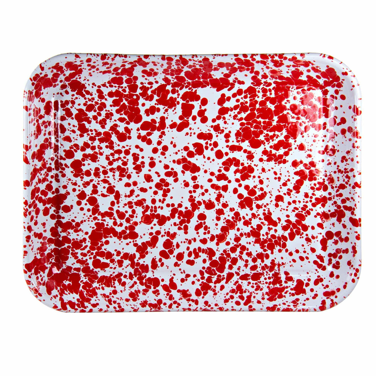 Golden Rabbit Enamelware Quarter Sheet Trays - Set of 2