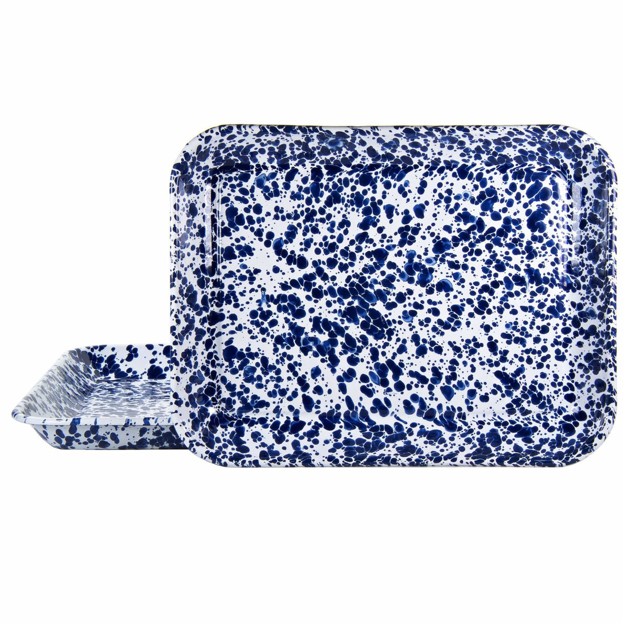 Golden Rabbit Enamelware Quarter Sheet Trays - Set of 2