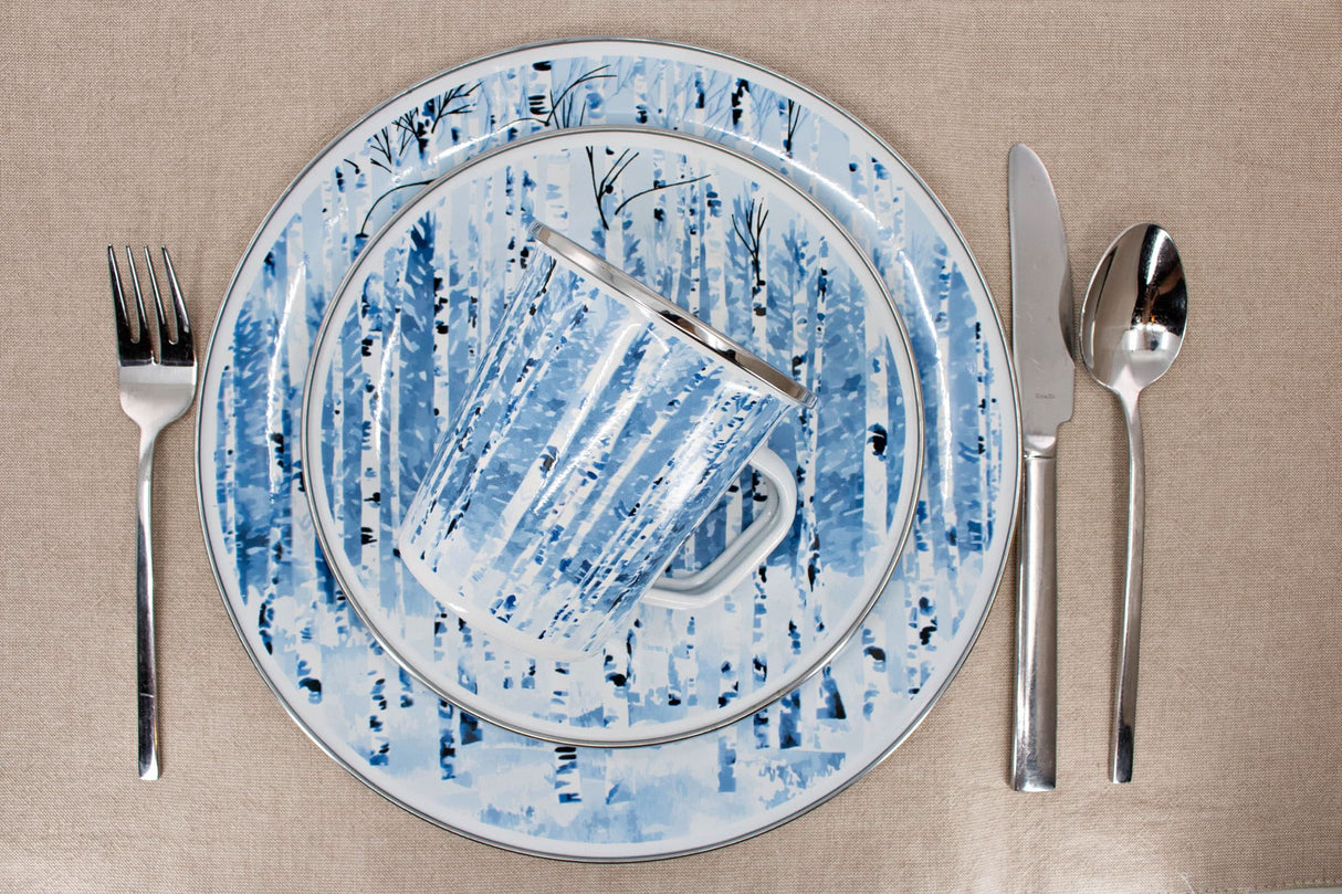 Golden Rabbit Enamelware Medium Tray