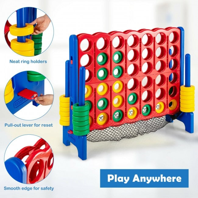 Juego Gigante 4 en raya con almacenamiento de red - Azul