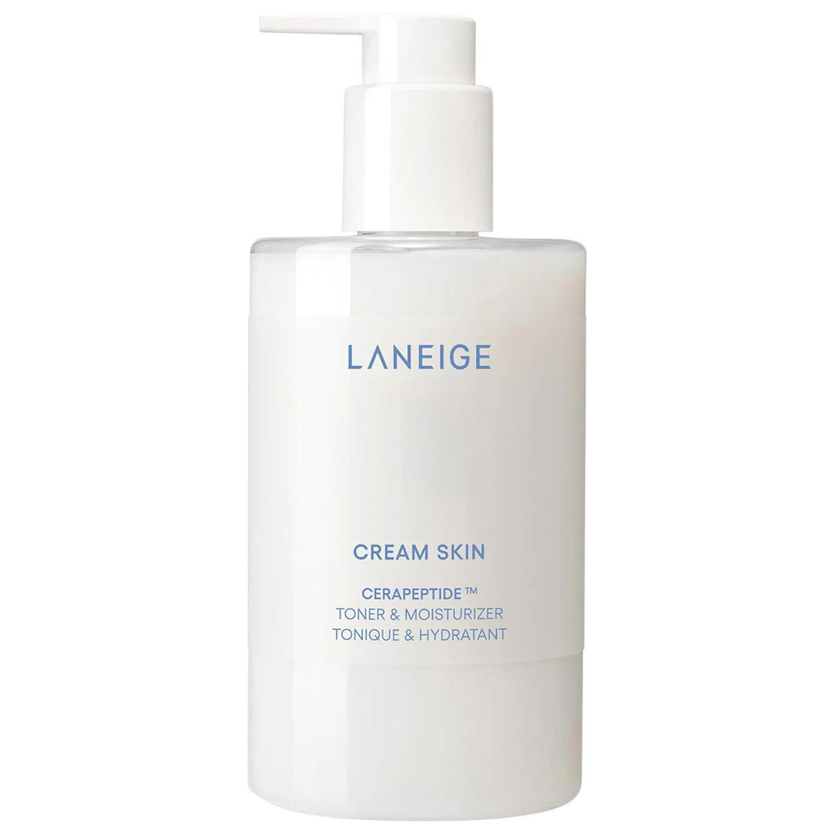 Laneige Cream Skin Refillable Toner & Moisturizer: Ceramide Peptide Hydrating Korean Skincare for Dry, Sensitive Skin - Glass Skin, Anti-Aging